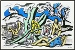 Fernand L�ger: � La partie de campagne � 1951, Lithographie Verve