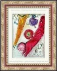 Marc Chagall: La Tour Eiffel � l'ane, Paris 1954, Lithographie originale Derriere le miroir | estampes Mourlot