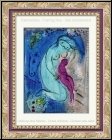 Marc Chagall: Quai aux Fleurs, Paris 1954, Lithographie originale pour � Derriere le miroir � | estampes Mourl