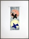 Georges Braque: � Soleil et lune II � Deux oiseaux, 1959, Lithographie