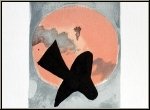 Georges Braque: � Soleil et lune II � Deux oiseaux, 1959, Lithographie