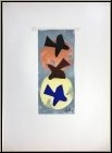 Georges Braque: � Soleil et lune I � Trois oiseaux, 1959, Lithographie