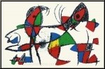Joan Miro: Le dauphin et le perroquet, 1975, Lithographie orig. n� X