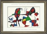 Joan Miro: Le dauphin et le perroquet, 1975, Lithographie orig. n� X