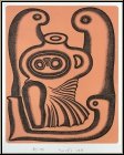 Arnold Leissler: Gravure � l'eau-forte � Figura terracotta � sign�e