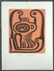 Arnold Leissler: Gravure � l'eau-forte � Figura terracotta � sign�e