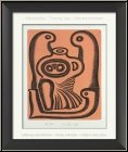 Arnold Leissler: Gravure � l'eau-forte � Figura terracotta � sign�e