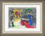 Marc Chagall: � Soleil au Cheval rouge � Lithographie originale 1979 - �uvre graphique | gravures originales