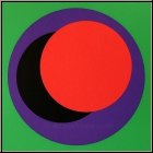 Genevi�ve Claisse: S�rigraphie � Cercles � sur fond vert, Denise Ren�