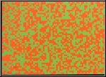 Fran�ois Morellet: S�rigraphie �Carr�s� orange vert, 1971, Prix r�duit