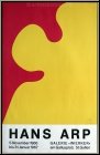 Jean (Hans) Arp: �Affiche St. Gallen� Jaune & rouge, Erker 1966 Cachet
