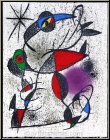Joan Miro: Lithographie orig. �Jaillie du calcaire� Mourlot Souvenirs