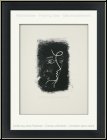 Georges Braque: Lithographie originale �Profil de femme� 1955, Mourlot