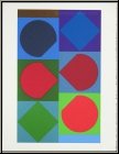 Victor Vasarely: �Beryll� (b�ryl) Lithographie originale Mourlot, 1972