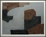 Serge Poliakoff: Gravure � l'eau-forte et aquatinte �Composition� 1964