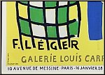 Fernand L�ger: Affiche originale Sculptures polychromes, Galerie Louis Carr� 1953 | Affiches d'expositions