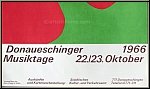 Jean (Hans) Arp: Affiche �Donaueschinger Musiktage� 1966, Lithographie