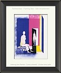 Paul Guiramand: � Int�rieur � 1972, Femme assise dans son lit, Lithographie originale Mourlot | �uvre graphiqu