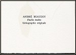 Andr� Beaudin: �Feuilles �vad�es� Lithographie originale Mourlot 1972