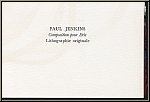 Paul Jenkins: � Composition pour Eric � 1972, Lithographie originale