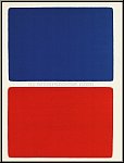Ellsworth Kelly: Rectangles Bleu sur Rouge, 1966, Lithographie orig.