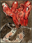 Marc Chagall: Sara et les Anges, Lithographie Verve 1960 - prix r�duit