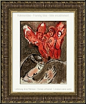Marc Chagall: Sara et les Anges, Lithographie originale Verve La Bible 1960, femme d’Abraham | Arts graphiques