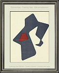 Jean Arp (Hans Arp): � Le Heaume � 1951, Lithographie originale en gris-bleu et brun rouge - �uvres imprim�es