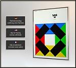 Max Bill: Affiche d'exposition 'Look at Max Bill' S�rigraphie originale, Edition Thomas 1970 - Affiches rares