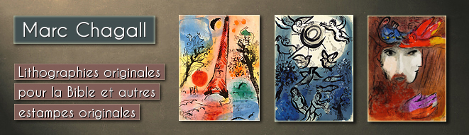 Lithographies originales par Marc Chagall: Dessins pour La Bible, Verve, Mourlot